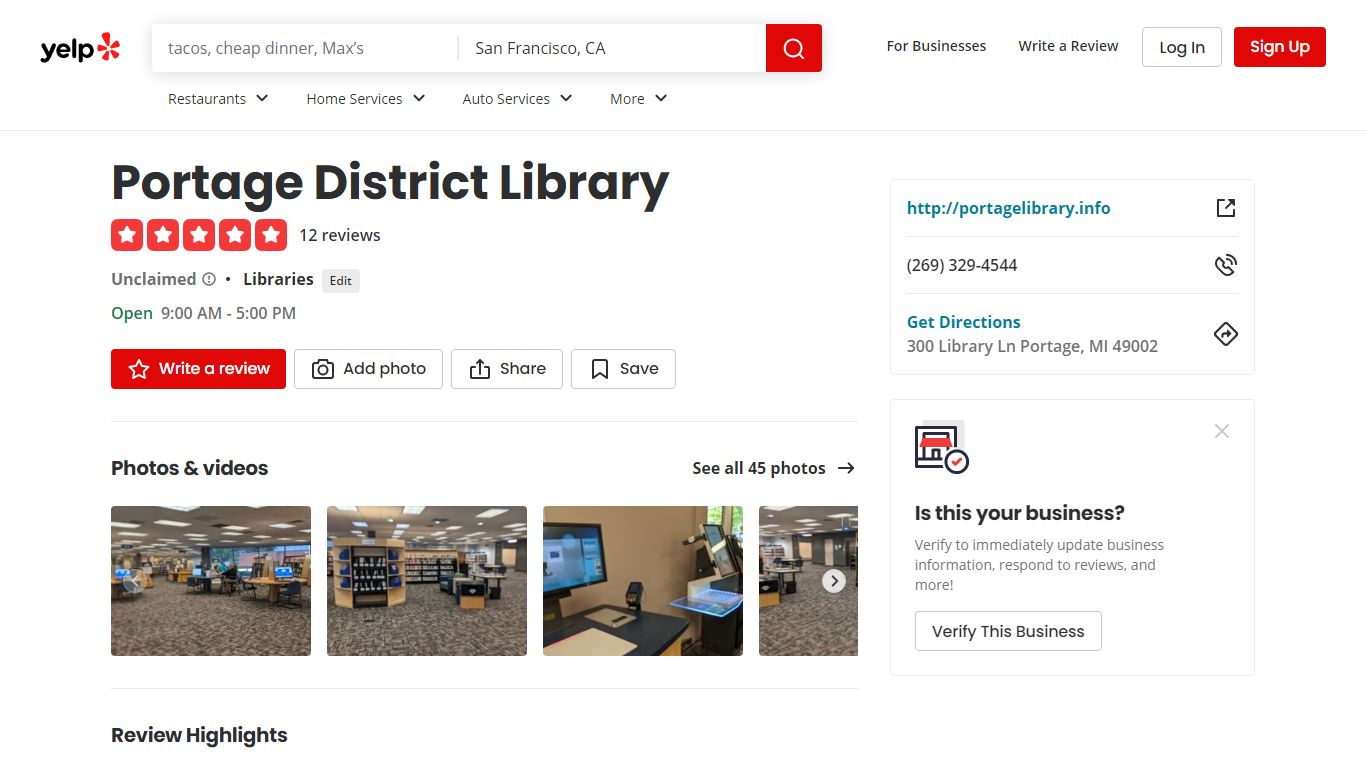 PORTAGE DISTRICT LIBRARY - 45 Photos & 12 Reviews - Yelp