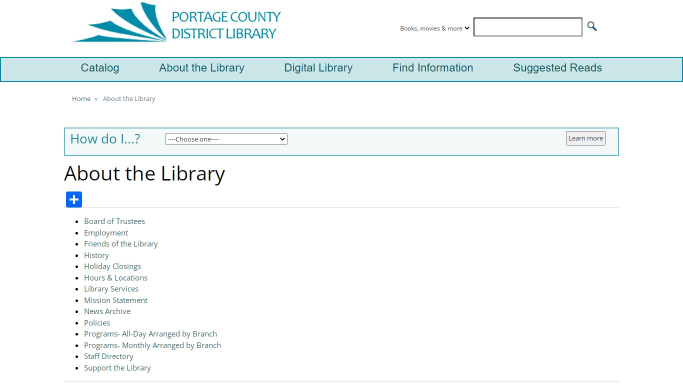 About the Library | Portage County District Library